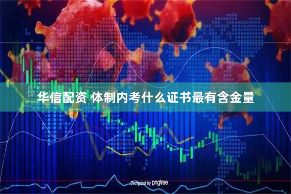 华信配资 体制内考什么证书最有含金量