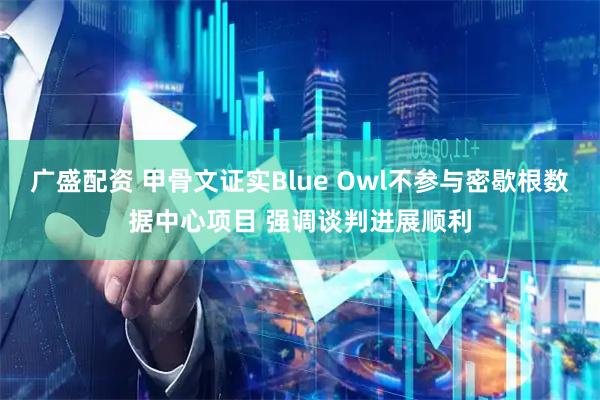 广盛配资 甲骨文证实Blue Owl不参与密歇根数据中心项目 强调谈判进展顺利